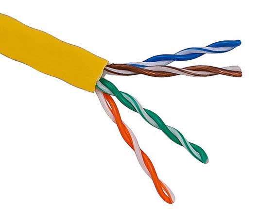 CAT5e CMR 350MHz Ethernet UTP Cable Blue 1000FT SOLID BARE COPPER