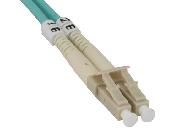 Lc Upc Fiber Cable OM4 Multimode Duplex Fiber Patch Cable - LC/UPC To LC/UPC, Aqua, Lengths 0.5-20m Multimode 50/125 Cable - Foto 7
