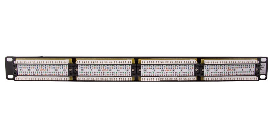 48 Port Cat6 110 Type Patch Panel 568 A B Compatible Patch Panel