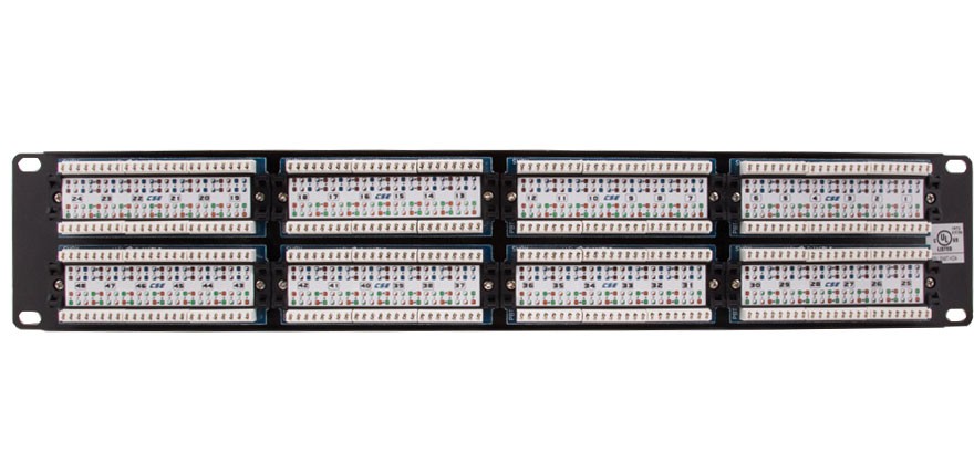 48 Port Cat6 110 Type Patch Panel 568 A B Compatible Patch Panel