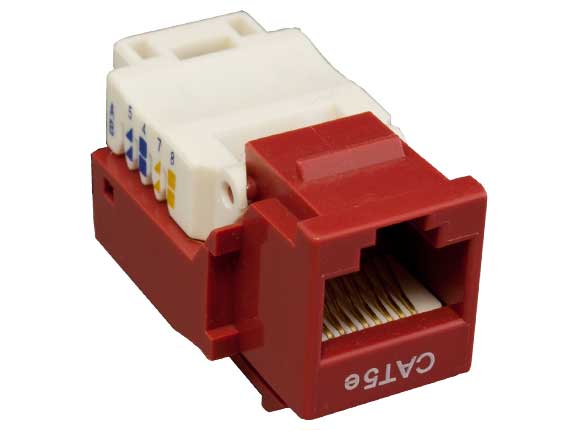 Red Cat 5e Keystone Jack