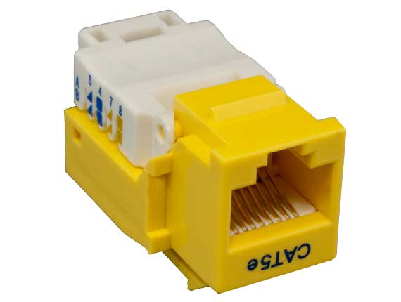 Cat5e RJ45 UTP 110 Type Punch Down Keystone White red to yellow plate black cat 5 wiring diagram wall 