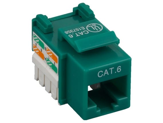 Cat6 Rj45 Keystone Jack Punch Down Network Blue 20 Computers Accessories Amazon Com