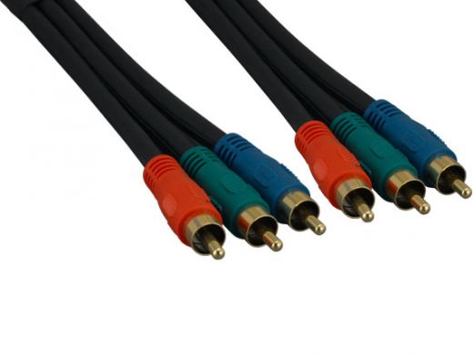 3 RCA Male to 3 RCA Male Component Video Cable