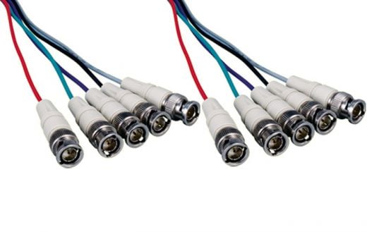 5 BNC Male to 5 BNC Male Component Video Cable