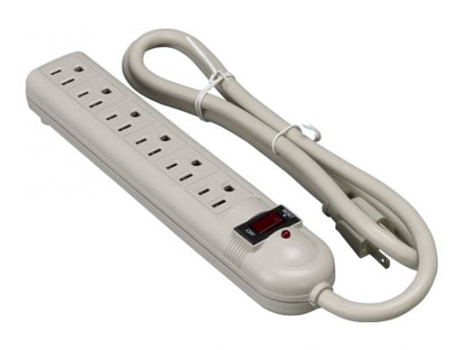 6 Outlet Surge Suppressor with Safety Circuit Breaker