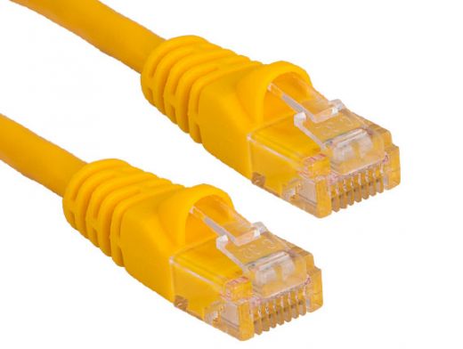 1ft Cat5e 350 MHz UTP Snagless Patch Cable, Yellow