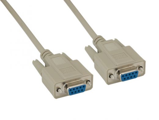 DB9 F/F Null Modem Cable
