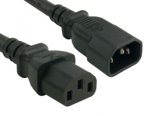 10ft 14 AWG Computer Power Extension Cord (IEC320 C13 to IEC320 C14)