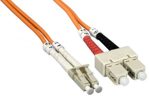 3m LC/SC Duplex 62.5/125 Multimode OM1 Fiber Optic Cable