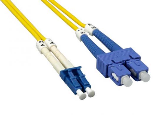 2m LC/SC Duplex 9/125 Single Mode Fiber Optic Cable