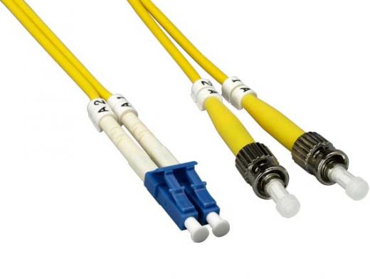 5m LC/ST Duplex 9/125 Single Mode Fiber Optic Cable