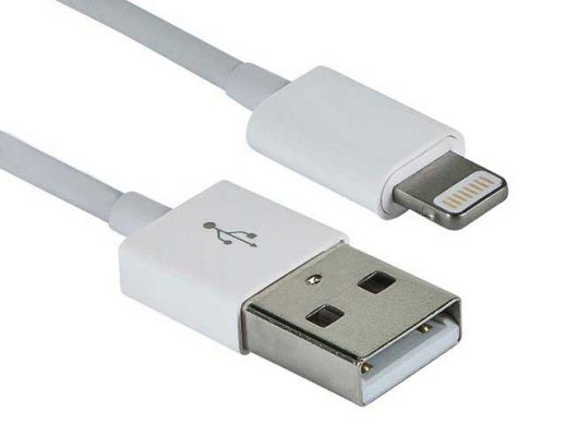 3ft MFi Certified Lightning to USB Charge/Sync Cable for Apple iPod, iPhone, iPad, White