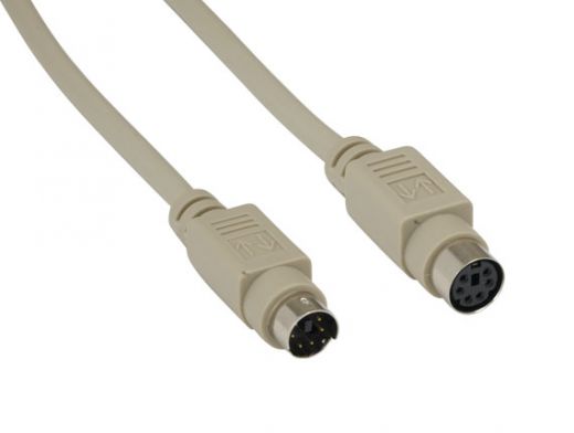 25ft Mini-DIN6 M/F PS/2 Keyboard/Mouse Extension Cable