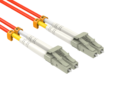 2m OM2 LC/LC Duplex 50/125 Multimode OFNR Corning Fiber Optic Cable