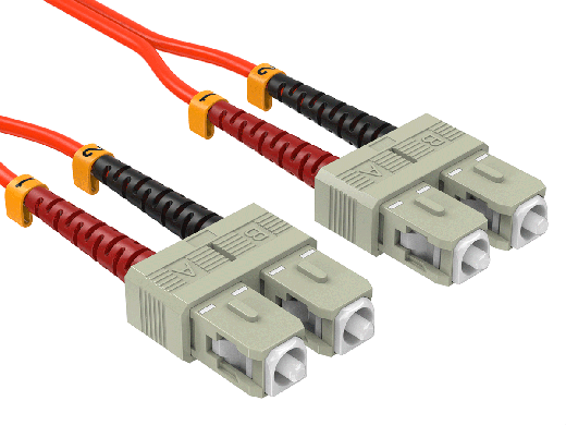 1m OM2 SC/SC Duplex 50/125 Multimode OFNR Corning Fiber Optic Cable
