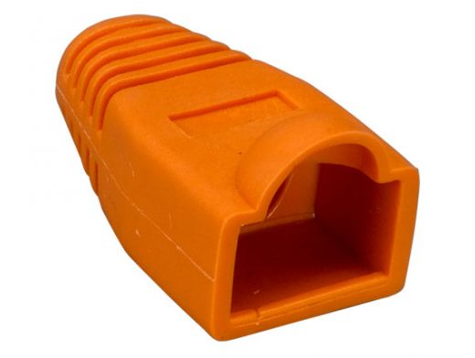 Cat5e RJ45 Orange Color Strain Relief Boot, 50pcs/Bag
