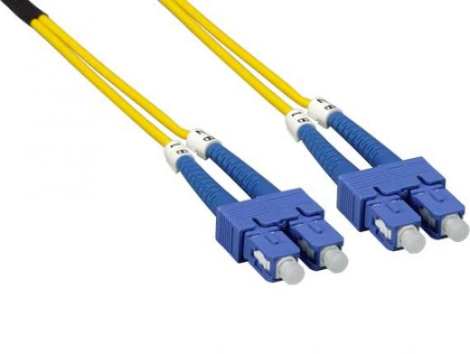 1m SC/SC Duplex 9/125 Single Mode Fiber Optic Cable