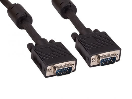 3ft SVGA HD15 M/M Monitor Cable with Ferrites