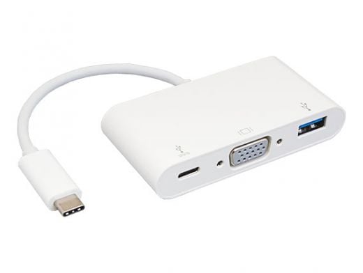 USB 3.1 Type C to VGA + USB 3.0 Type A + Type C Date and Charging Adapter