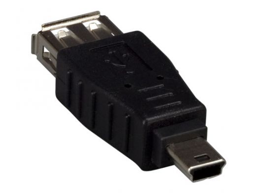 USB Type A Female to Mini B 5-pin Male Adapter
