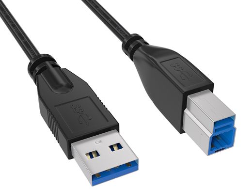 Cable Leader 10ft USB 3.0 Type A to Type B Cable, Super High Speed, Black