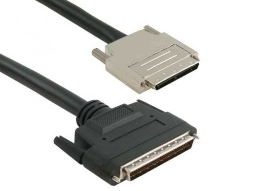 6ft VHDCI 0.8mm 68-pin Male to SCSI-3 HPDB68 Male Cable