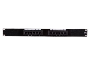 12-port Cat5e 110 Type Patch Panel (568 A/B Compatible)