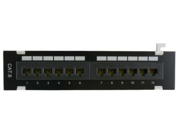 12-port Cat6 110 Type Mini Patch Panel 