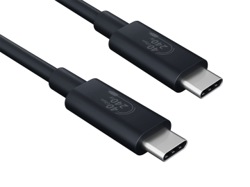 1m USB4 Gen 3x2 240W Type C Cable, Up to 40Gbps, 8K Support, E-Mark Certified (ETRON Chip), Black