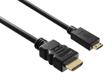 6ft High Speed HDMI to Mini HDMI Cable, black 