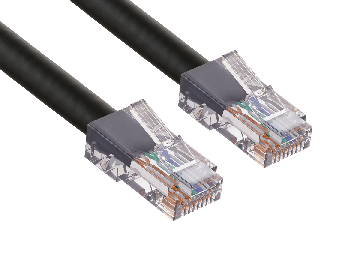 75ft Cat6 UTP Non-Booted Ethernet Network Patch Cable 24AWG Bare Copper, Black