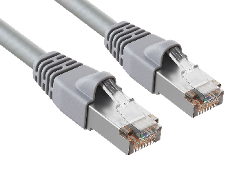 100ft Cat6 STP Shielded Ethernet Network Patch Cable Snagless 24AWG Bare Copper, Gray