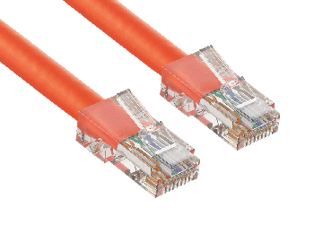 1ft Cat5e 350 MHz UTP Assembled Ethernet Network Patch Cable, Orange
