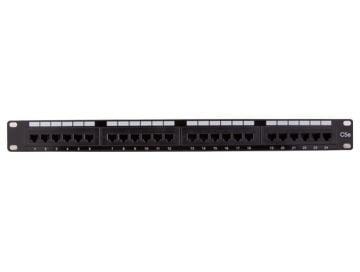 24-port Cat5e 110 Type Patch Panel (568 A/B Compatible)