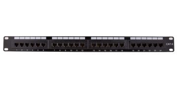 24-port Cat6 110 Type Patch Panel (568 A/B Compatible)