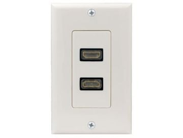 2-port HDMI Wall Plate