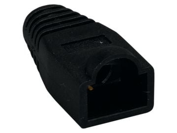 Cat5e RJ45 Black Color Strain Relief Boot, 50pcs/Bag
