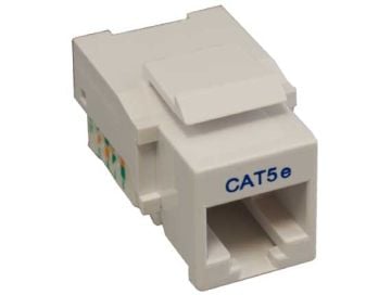 Cat5e RJ45 UTP Tool Less Keystone Jack White Color