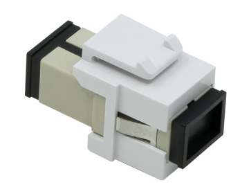 SC to SC Female Simplex  SingleMode Fiber Optic Keystone Jack Network Coupler
