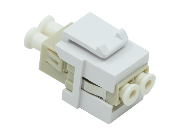 LC to LC Female Duplex MultiMode SingleMode Compatible Fiber Optic Keystone Jack Network Coupler
