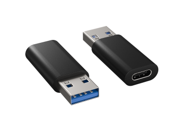 USB-C Female to USB-A Male Adapter USB 3.2 Gen2, 10Gbps, Black