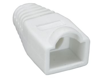 Cat5e RJ45 White Color Strain Relief Boot, 50pcs/Bag