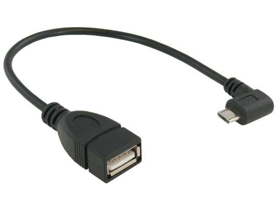 Micro USB (On-The-Go) Male to USB 2.0 Female Adapter