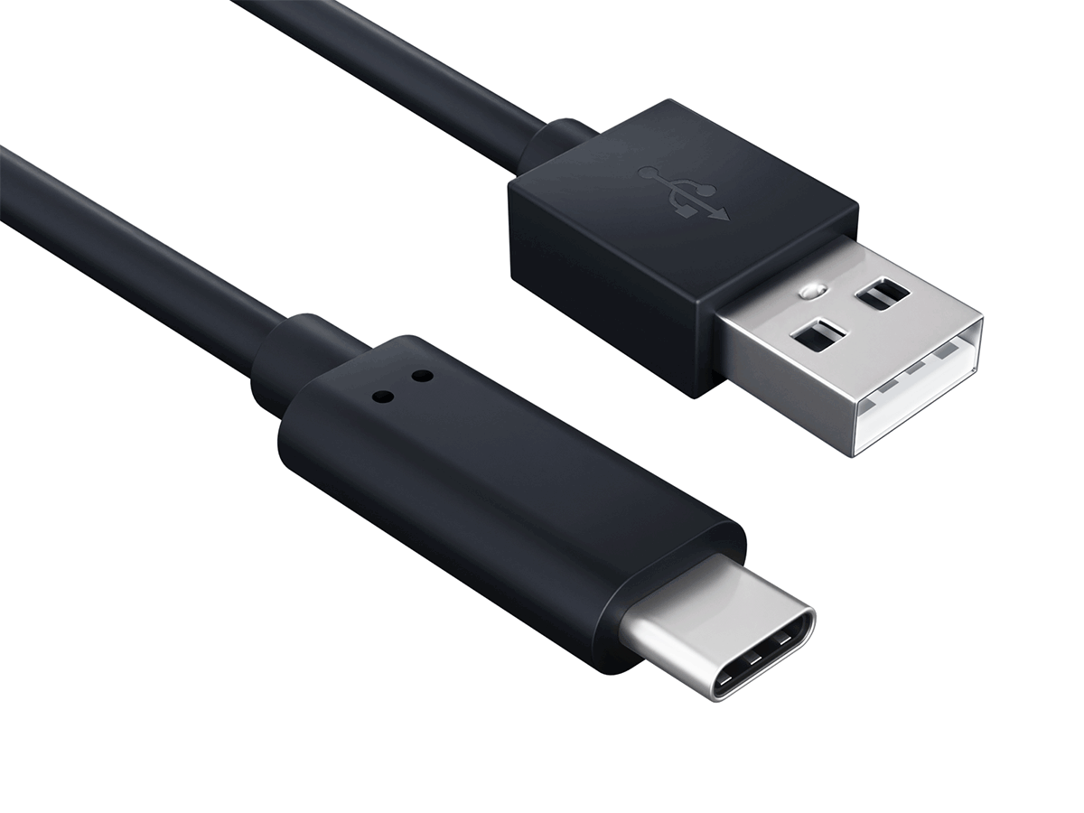 Efficient 2m USB 2.0 A Male to C Male Cable - 480Mbps Data Transfer, 3