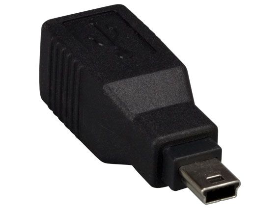 USB Type Female Mini B 5-pin Male Adapter