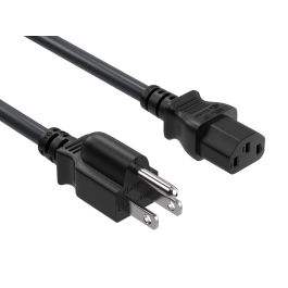 電源ケーブル P-046 NEMA 5-15P 12ft NEMA 5-15P to C13 Shielded Heavy Duty Universal Power Cord, 18 AW