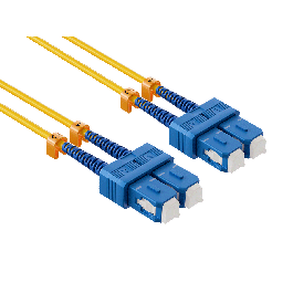 2m OS2 Short Boot SC TO SC UPC Duplex Corning Fiber Optic Cable Single