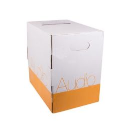 500ft 14AWG/2C Stranded CMR/CL3R OFC Speaker Cable, White | speaker ca