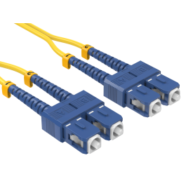 1m OS2 SC to SC UPC Duplex Corning Fiber Optic Cable SingleMode 9/125